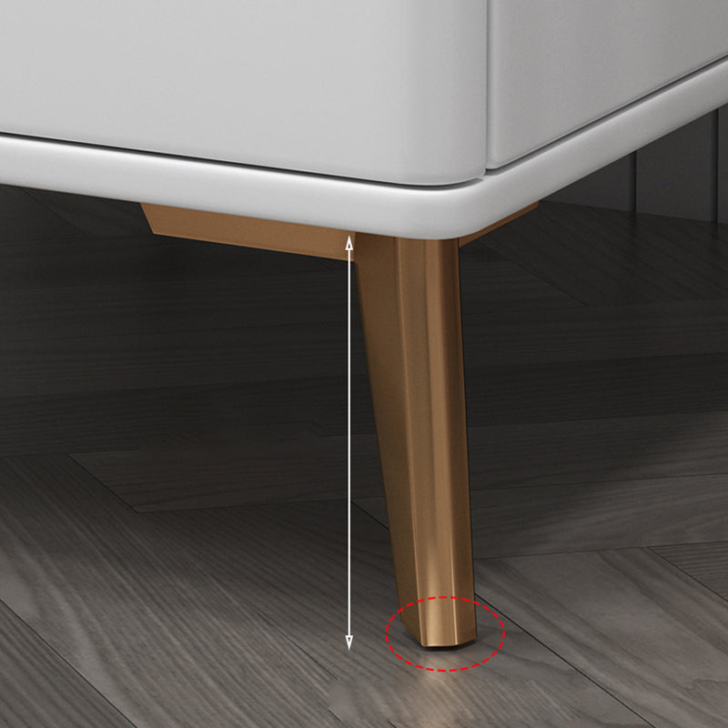 Glam 2 tiroirs accent table table de chevet antique