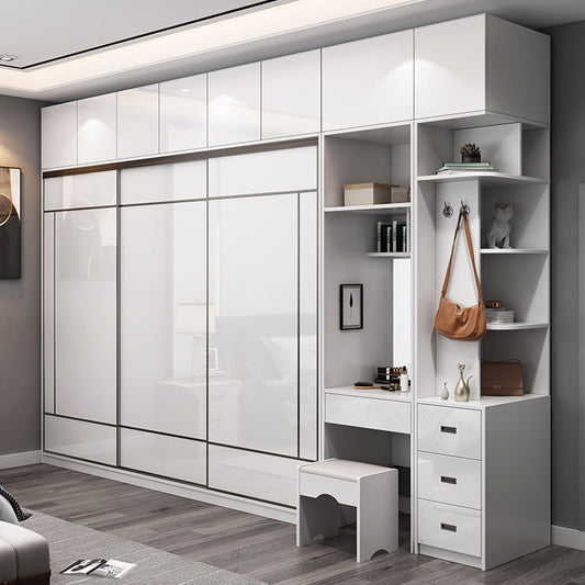 Contemporary Engineered Wood Wardrobe Home Freestanding Wardrobe