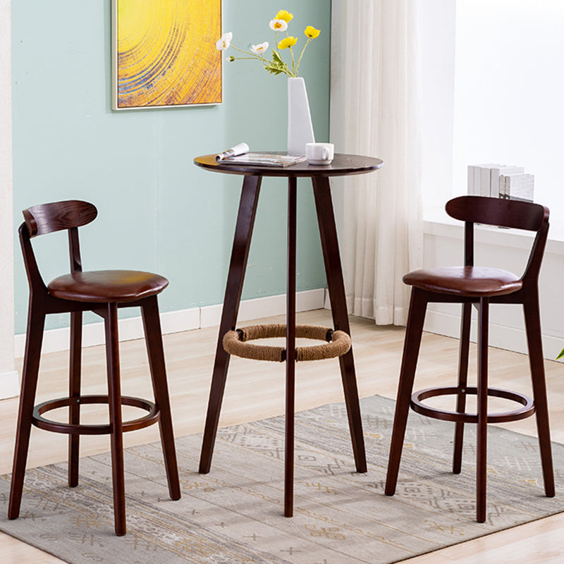 Juego de barra redonda contemporánea, juego de mesa de madera para Pub de 1/3 piezas para el hogar