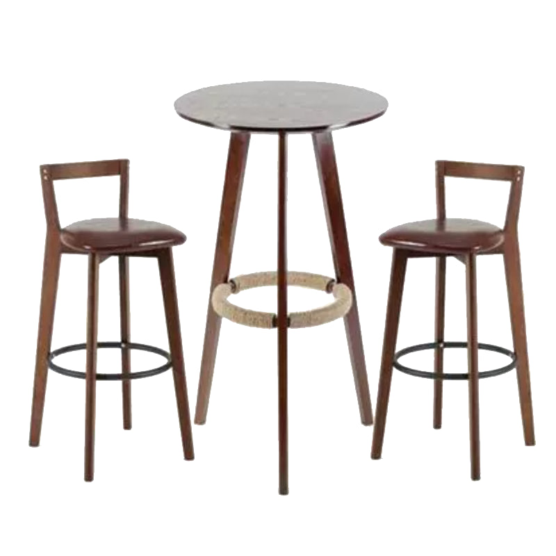 Juego de barra redonda contemporánea, juego de mesa de madera para Pub de 1/3 piezas para el hogar