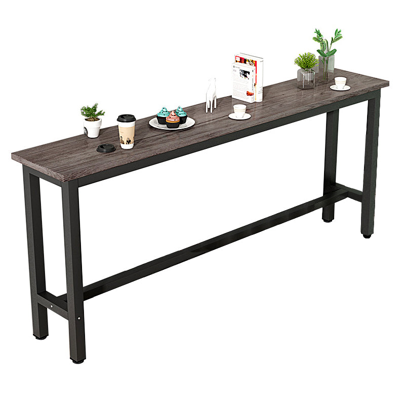 Juego de Pub rectangular con altura de mostrador, mesa de Bar con estructura metálica de 1/3/4 Uds y taburetes sin respaldo