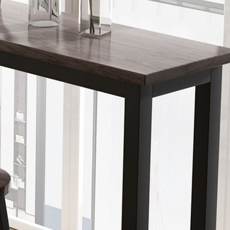 Juego de Pub rectangular con altura de mostrador, mesa de Bar con estructura metálica de 1/3/4 Uds y taburetes sin respaldo