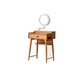 Minimalism Solid Wood Makeup Table Vanity Stool with Drawers and Mirror Clearhalo 'Bedroom Furniture' 'furn' 'furn_makeup_vanities' 'Furniture' 'Makeup Vanities' 'makeup_vanities' 7381890
