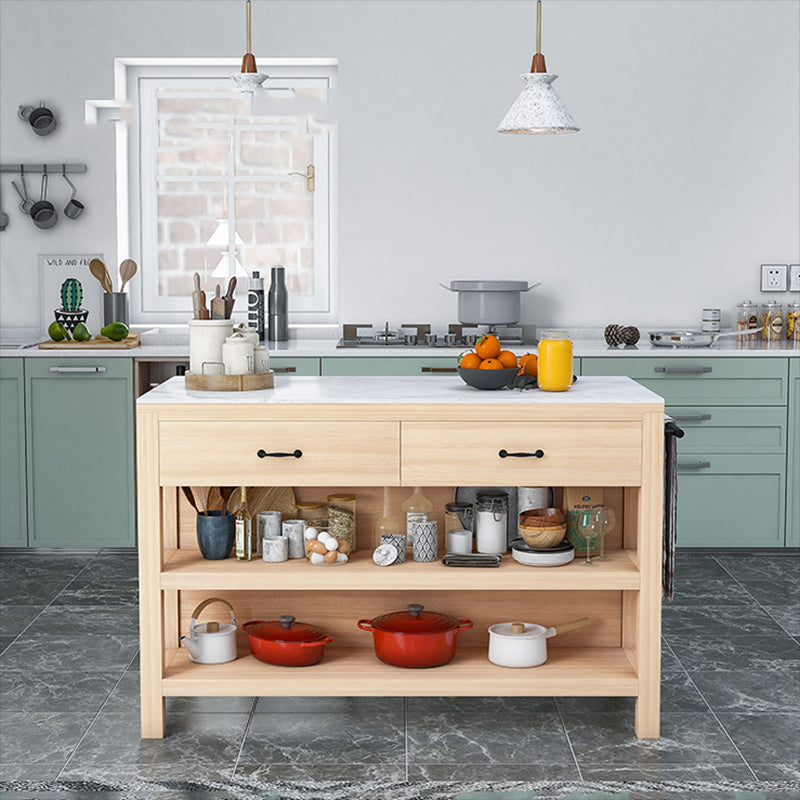 Tavolo da cucina della sala da pranzo tavolo da preparazione in marmo moderno con deposito aperto