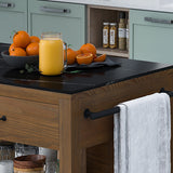 Tavolo da cucina della sala da pranzo tavolo da preparazione in marmo moderno con deposito aperto