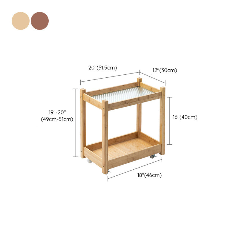 11" Wide Contemporary Corner Table Storage Clear Double Tier Accent Side Table Clearhalo 'Coffee & Accent Tables' 'End & Side Tables' 'end_side_tables' 'furn' 'furn_end_side_tables' 'Furniture' 'Living Room Furniture' 7382760