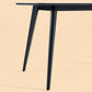 Polished Finish Dinette Table with Metal Legs Stone Top Indoor Dining Table Clearhalo 'Dining Tables & Seating' 'Dining Tables' 'dining_table' 'furn' 'furn_dining_table' 'Furniture' 'Kitchen & Dining Furniture' 7382924