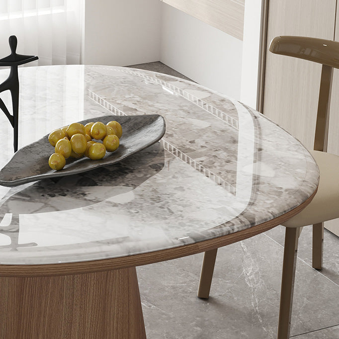 Solid Wood Base Table Square Dining Table for Kitchen Dining Room Clearhalo 'Dining Tables & Seating' 'Dining Tables' 'dining_table' 'furn' 'furn_dining_table' 'Furniture' 'Kitchen & Dining Furniture' 7382933