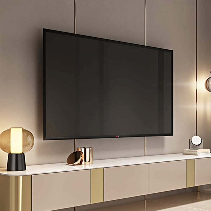 Contemporary TV Stand Console Stone TV Media Console with Drawers Clearhalo 'furn' 'furn_tv_stands_entertainment_centers' 'Furniture' 'Living Room Furniture' 'TV Stands & Entertainment Centers' 'TV Stands & Media Storage Furniture' 'tv_stands_entertainment_centers' 7383565