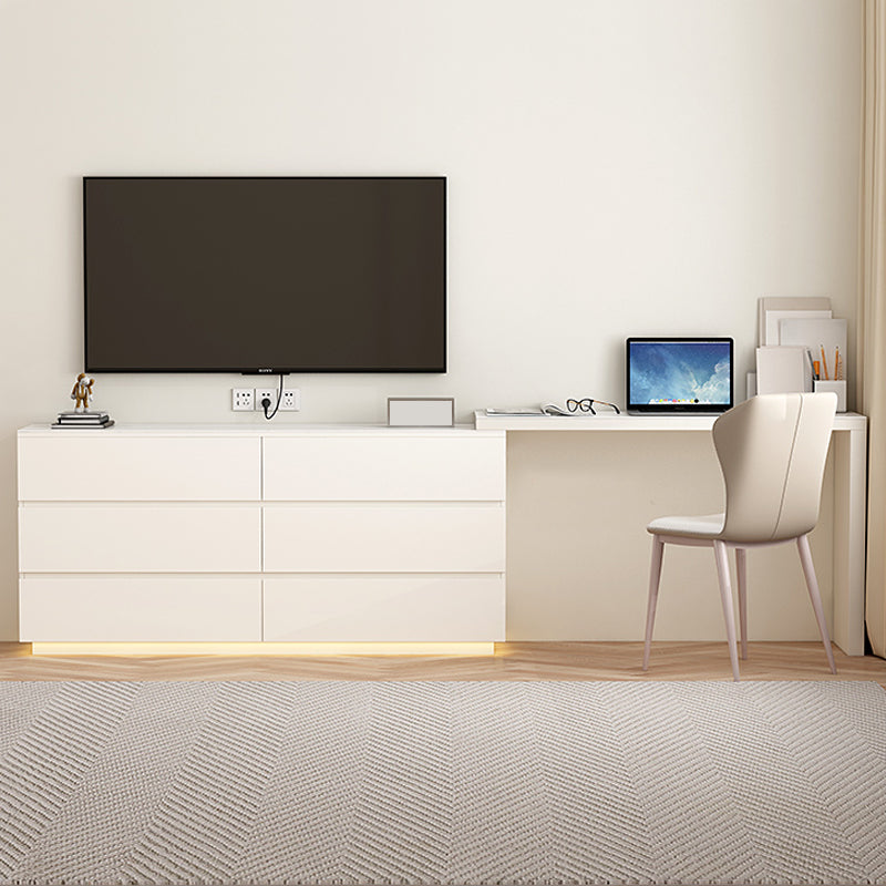 Moderne stijl stenen taak bureau rechthoekige vorm kantoor bureau met 6-laden