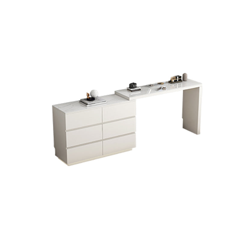 Moderne stijl stenen taak bureau rechthoekige vorm kantoor bureau met 6-laden