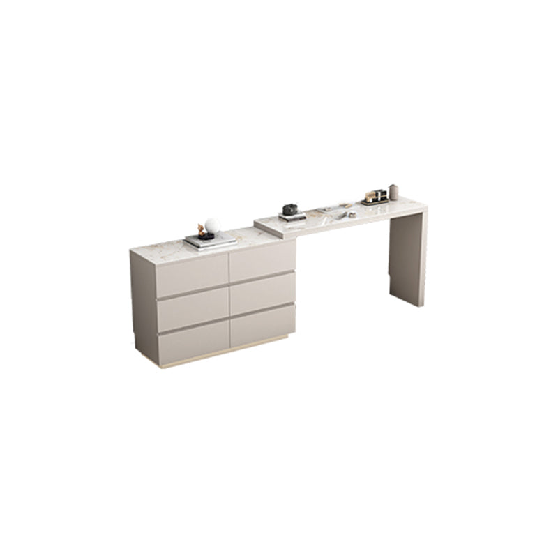 Moderne stijl stenen taak bureau rechthoekige vorm kantoor bureau met 6-laden