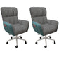 Contemporary Office Chair Adjustable Seat Height Desk Chair with Wheels