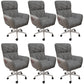 Contemporary Office Chair Adjustable Seat Height Desk Chair with Wheels