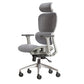 Modern Ergonomic Office Chair Adjustable Seat Height Desk Chair with Wheels Grey 1 Piece Without Footrest Clearhalo 'furn' 'furn_office_chair' 'Furniture' 'Office Chairs' 'Office Furniture' 'office_chair' 7383930