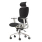Modern Ergonomic Office Chair Adjustable Seat Height Desk Chair with Wheels White-Black 1 Piece Without Footrest Clearhalo 'furn' 'furn_office_chair' 'Furniture' 'Office Chairs' 'Office Furniture' 'office_chair' 7383939