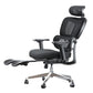 Modern Ergonomic Office Chair Adjustable Seat Height Desk Chair with Wheels Black 1 Piece With Footrest Clearhalo 'furn' 'furn_office_chair' 'Furniture' 'Office Chairs' 'Office Furniture' 'office_chair' 7383972