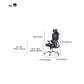Modern Ergonomic Office Chair Adjustable Seat Height Desk Chair with Wheels Clearhalo 'furn' 'furn_office_chair' 'Furniture' 'Office Chairs' 'Office Furniture' 'office_chair' 7383991