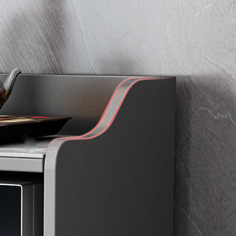 Server da pranzo bianco pietra top glam sideboard in legno finto per cucina