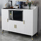 Server da pranzo bianco pietra top glam sideboard in legno finto per cucina