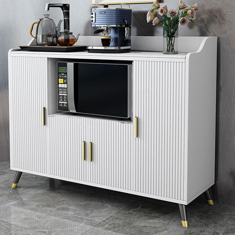 Server da pranzo bianco pietra top glam sideboard in legno finto per cucina