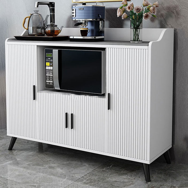 Server da pranzo bianco pietra top glam sideboard in legno finto per cucina