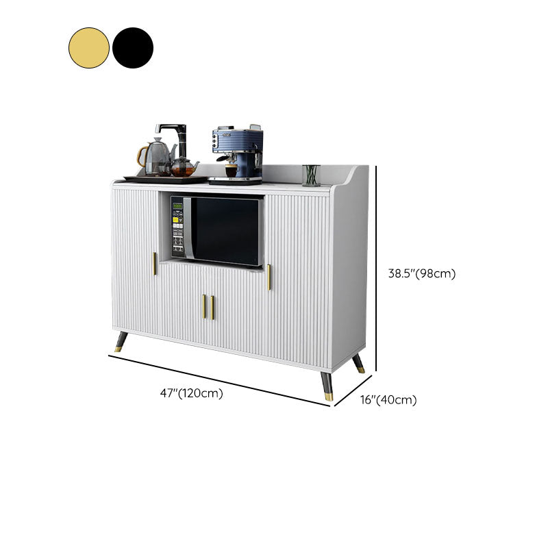 Server da pranzo bianco pietra top glam sideboard in legno finto per cucina