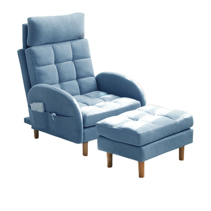 Sedia reclinabile manuale in legno Nordic da 28,7 "reclinabile con poggiapiedi e conservazione