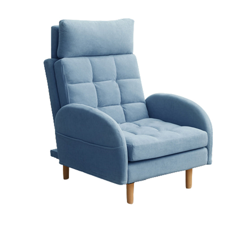 Sedia reclinabile manuale in legno Nordic da 28,7 "reclinabile con poggiapiedi e conservazione