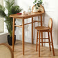 Modern Solid Wood Bar Dining Table Ellipse Bar Table for Kitchen Clearhalo 'Bar Furniture' 'Bar Tables' 'bar_tables' 'furn' 'furn_bar_tables' 'Furniture' 'Kitchen & Dining Furniture' 7384228