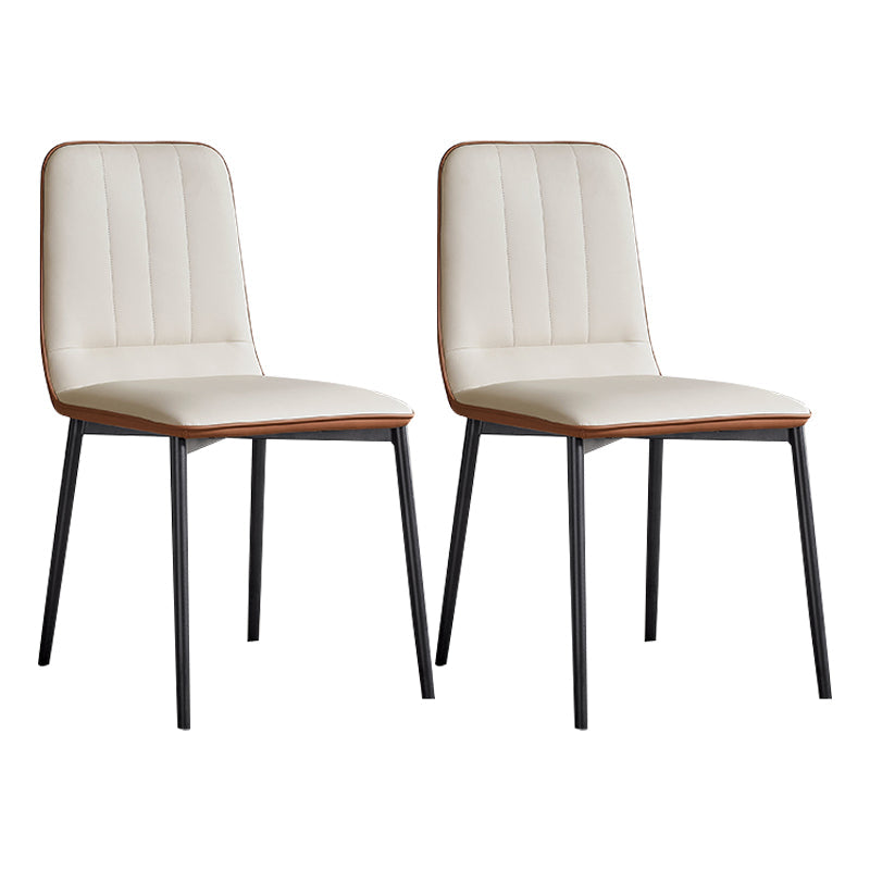 White Stone Dinette Set with Black Legs 1/2/5/7 Pieces Modern Dining Table Set