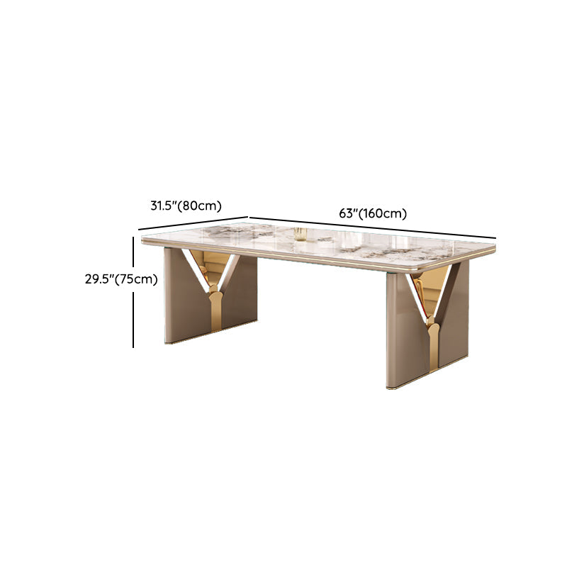 Set di tavoli da pranzo bianca ad alta lucido 1/4/5/7 pezzi Dinette in pietra per la cucina