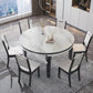 Ensemble de Table à manger pliable avec plateau en pierre, pour la maison, ensemble de Dinette moderne, 1/7 pièces