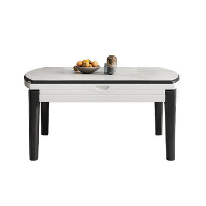 Ensemble de Table à manger pliable avec plateau en pierre, pour la maison, ensemble de Dinette moderne, 1/7 pièces