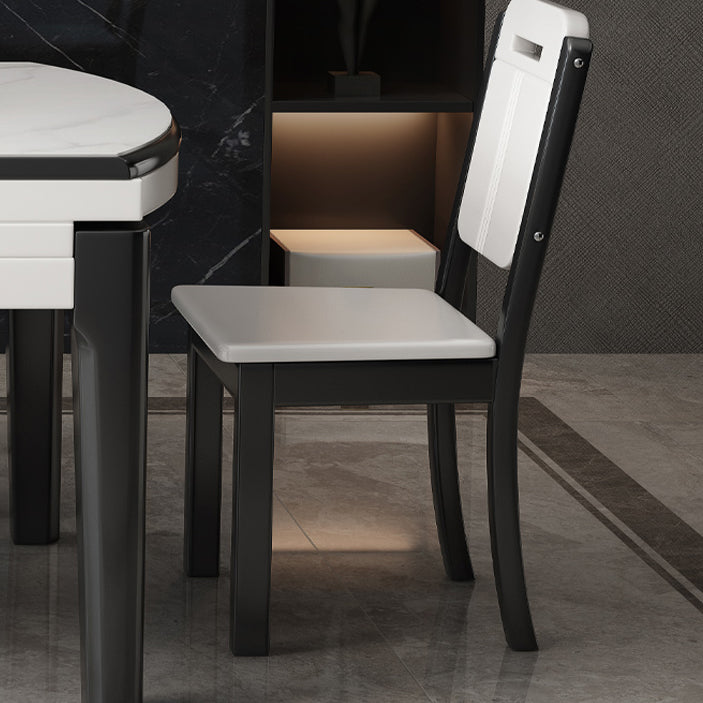 Ensemble de Table à manger pliable avec plateau en pierre, pour la maison, ensemble de Dinette moderne, 1/7 pièces