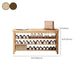 Rubber Wood Seating Bench Cushioned Rectangle 12" W Shoe Storage Entryway Bench
