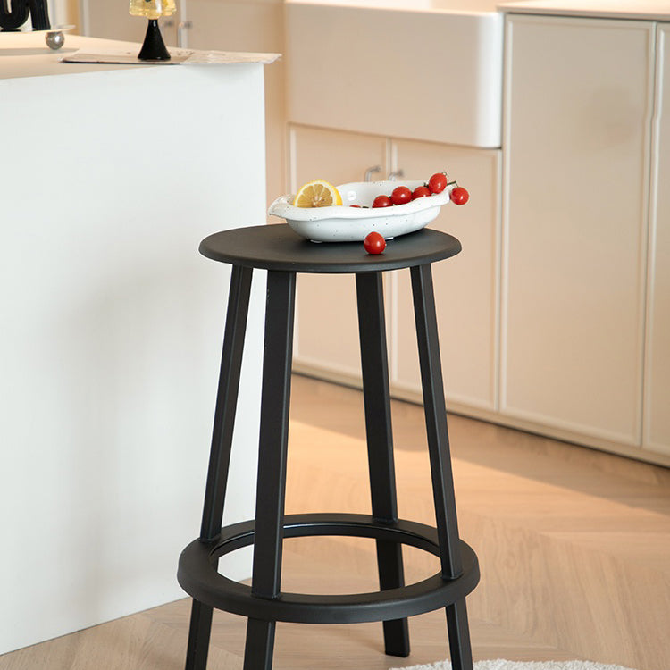 Contemporary Metal Legs Bar Stools Indoor Backless Bar Stool Clearhalo 'Bar Furniture' 'Bar Stools' 'bar_stools' 'furn' 'furn_bar_stools' 'Furniture' 'Kitchen & Dining Furniture' 7385394