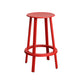 Contemporary Metal Legs Bar Stools Indoor Backless Bar Stool Red 1 Piece Counter Stool(26"H) Clearhalo 'Bar Furniture' 'Bar Stools' 'bar_stools' 'furn' 'furn_bar_stools' 'Furniture' 'Kitchen & Dining Furniture' 7385402