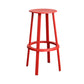 Contemporary Metal Legs Bar Stools Indoor Backless Bar Stool Red 1 Piece Bar Stool(30"H) Clearhalo 'Bar Furniture' 'Bar Stools' 'bar_stools' 'furn' 'furn_bar_stools' 'Furniture' 'Kitchen & Dining Furniture' 7385403