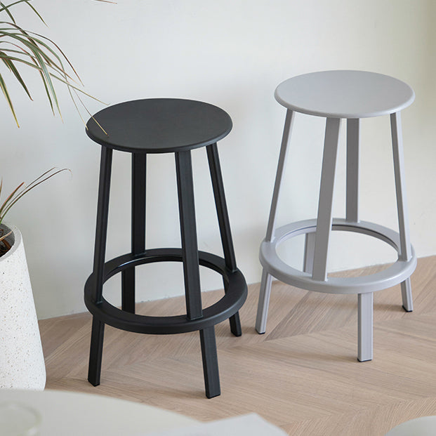 Contemporary Metal Legs Bar Stools Indoor Backless Bar Stool Clearhalo 'Bar Furniture' 'Bar Stools' 'bar_stools' 'furn' 'furn_bar_stools' 'Furniture' 'Kitchen & Dining Furniture' 7385412