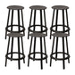 Contemporary Metal Legs Bar Stools Indoor Backless Bar Stool Black 6 Piece Set Bar Stool(30"H) Clearhalo 'Bar Furniture' 'Bar Stools' 'bar_stools' 'furn' 'furn_bar_stools' 'Furniture' 'Kitchen & Dining Furniture' 7385421