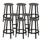 Contemporary Metal Legs Bar Stools Indoor Backless Bar Stool Black 8 Piece Set Bar Stool(30"H) Clearhalo 'Bar Furniture' 'Bar Stools' 'bar_stools' 'furn' 'furn_bar_stools' 'Furniture' 'Kitchen & Dining Furniture' 7385422