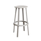 Contemporary Metal Legs Bar Stools Indoor Backless Bar Stool Grey 1 Piece Bar Stool(30"H) Clearhalo 'Bar Furniture' 'Bar Stools' 'bar_stools' 'furn' 'furn_bar_stools' 'Furniture' 'Kitchen & Dining Furniture' 7385428