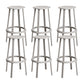 Contemporary Metal Legs Bar Stools Indoor Backless Bar Stool Grey 6 Piece Set Bar Stool(30"H) Clearhalo 'Bar Furniture' 'Bar Stools' 'bar_stools' 'furn' 'furn_bar_stools' 'Furniture' 'Kitchen & Dining Furniture' 7385431