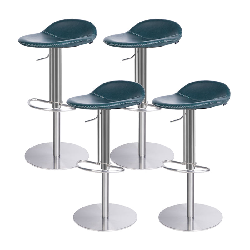 Indoor Metal Legs Bar Stool Saddle Seat Bar Stool with Swivel
