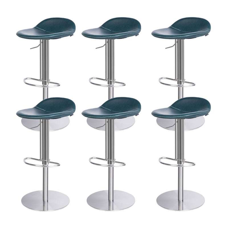 Indoor Metal Legs Bar Stool Saddle Seat Bar Stool with Swivel