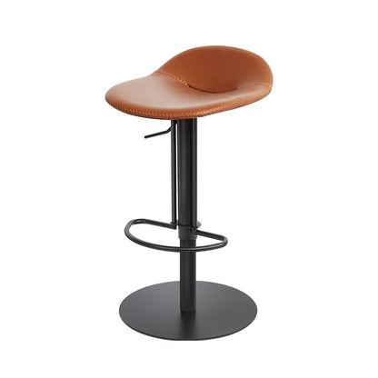 Indoor Metal Legs Bar Stool Saddle Seat Bar Stool with Swivel