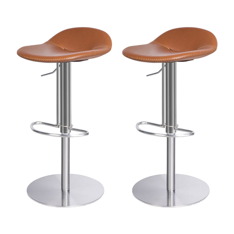 Indoor Metal Legs Bar Stool Saddle Seat Bar Stool with Swivel