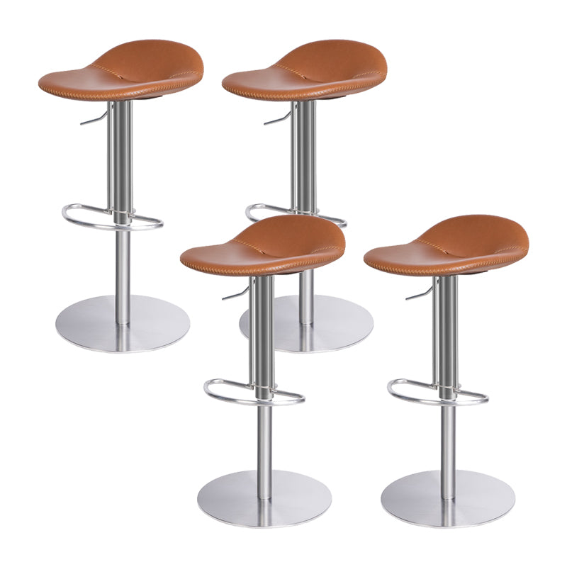 Indoor Metal Legs Bar Stool Saddle Seat Bar Stool with Swivel