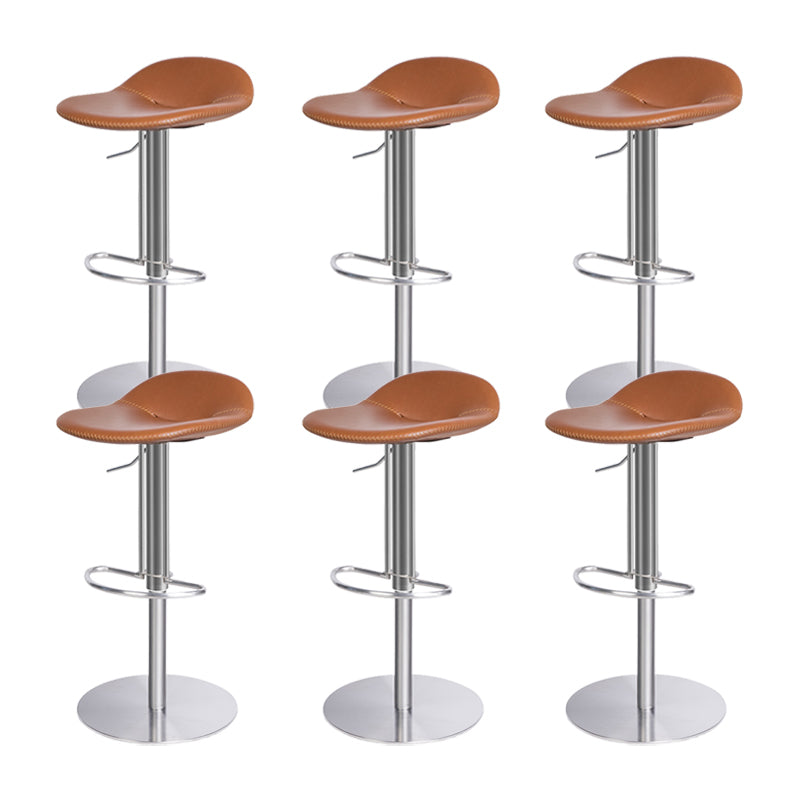 Indoor Metal Legs Bar Stool Saddle Seat Bar Stool with Swivel